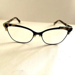 Phoebe Eyeglasses P323 Designer Frames Only Black 52-16-140